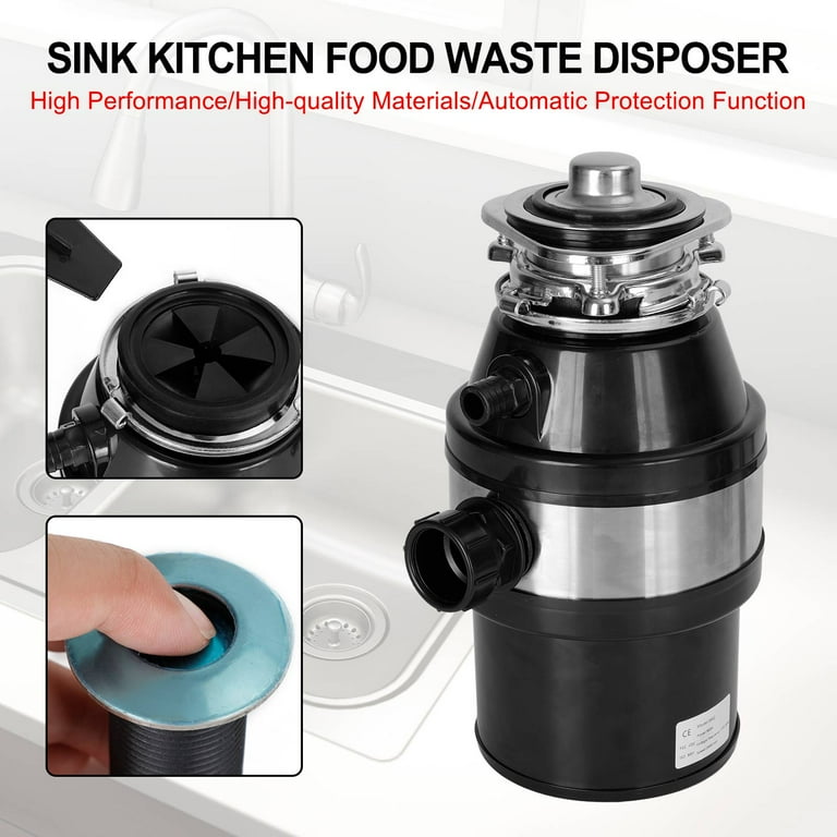 Garbage Disposal 3/4 HP 2800 RPM Under Sink Kitchen Food Waste