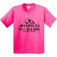 thumbnail image 3 of Inktastic Adventure is Calling Camping Hiking Youth T-Shirt, 3 of 5