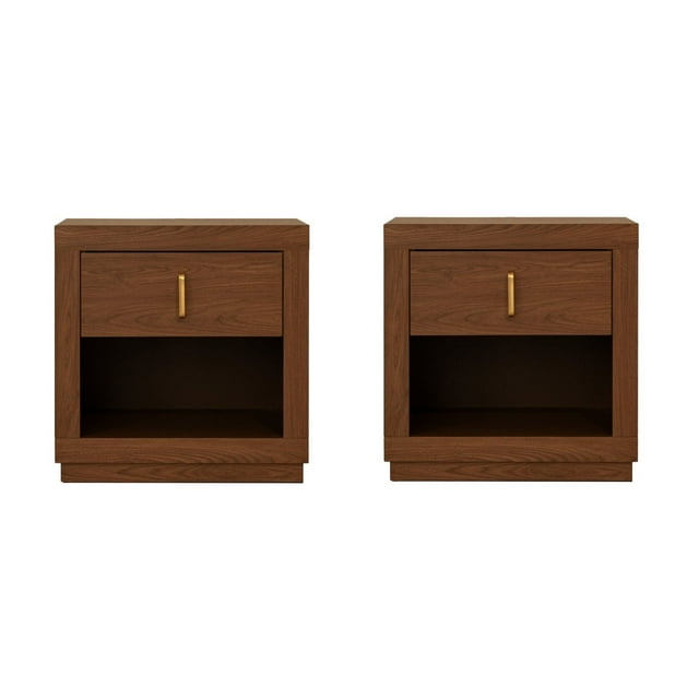 Set de 2 Buros Umira Nogal - Kessa Muebles