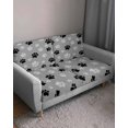 thumbnail image 3 of Pet Paw Printed Couch Cushion Covers Stretch, Washable Sofa Seat Covers Individual Seat Cushion Sofa Slipcovers Modern Black Grey Watercolor Dog Claws Couch Cover Furniture Protector S-2PCS, 3 of 7