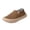 #01 Khaki, variant on Slip On Shoes Women Winter Warm Fleece Fuzzy Flat Shoes Casual Comfortable Closed Toe Walking Shoes