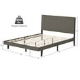 thumbnail image 4 of Costway Upholstered Tufted Bed Wood Platform Mattress Foundation Headboard Queen, 4 of 10