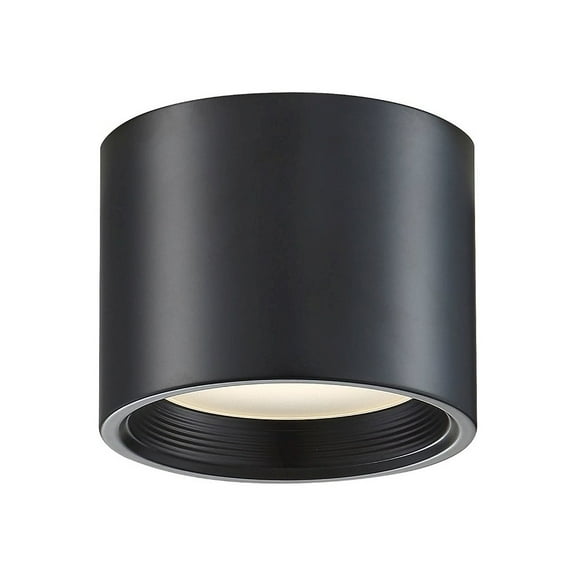 Access Lighting Dual Voltage LED Flush Mount in Black Color