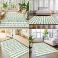 thumbnail image 4 of 3'x5' Area Rugs, Green Stripes Indoor Outdoor Area Rug for Living Room Bedroom, Farmhouse Modern Abstract Art Washable Bathroom Rugs Kitchen Floor Carpet Mats Home Decor Aesthetic, 4 of 8