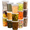 thumbnail image 1 of Contenedores de plástico para delicatessen TashiBox 32 oz (24 juegos) con tapas, 1 of 5