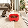 thumbnail image 3 of Cute Cat Face Plastic Pet Bowl, Small Non-Slip Feeding Dish for Kittens & Small Dogs, Easy Clean Pet Food Water Bowl, 3 of 7