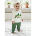 thumbnail image 5 of Rovasas Baby Boy Fall Outfit Camping Print Sweatshirt with Pants 2 Pcs Set, 5 of 9