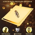 thumbnail image 2 of 8 Inch Gold Rain Shower Head, 2 of 7