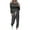 ZA-Black, variant on BiZtdJrK 2 Piece Sets for Women Colorblock Long Sleeve Tops and Sweatpants Set Lightweight Jogger Tracksuits with Pockets Gray M
