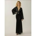 thumbnail image 3 of Sequin V-Neck Angel Sleeve Maxi Dress, 3 of 4