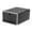 Black, variant on 4pcs Flip Shoes Box Drawer for Case Clear Plastic Stackable Shoe Storage Organizer Containers for Women Men