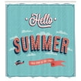 thumbnail image 3 of Ambesonne Hello Shower Curtain, Vintage Summer Aircraft, 69"Wx84"L, Multicolor, 3 of 3