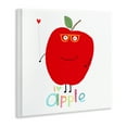 thumbnail image 4 of Stupell Industries Fun Smiling Apple Food & Beverage Painting Unframed Art Print Wall Art, 12 x 12, 4 of 8