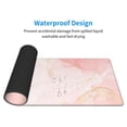 thumbnail image 5 of Disketp Gaming Mouse Pad Pink Marble Pattern Large Mouse Mat Long Extended Desk Pad Non-Slip Rubber Mice Pads Stitched Edges Thin Pad (11.8x31.5 Inch), 5 of 9