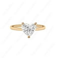 thumbnail image 3 of Cora Jewellery 2CT Tulip Setting Heart Moissanite Solitaire Engagement Ring For Women, 18K Rose Gold, 3 of 5