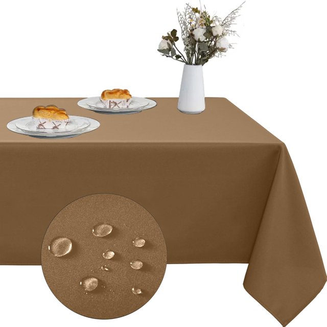 Black Table Cloths Rectangular 60 x 84 Inch, Waterproof Rectangle Table Cloth Stain Resistant Tablecloth, Spillproof Washable Table Cover for Dining, Buffet, Parties, Holiday, Events, Wedding
