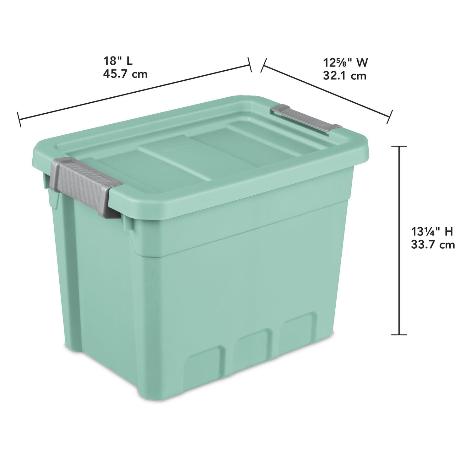 Sterilite Boîte Empilable 28 litres, Vert