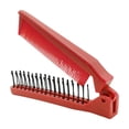 thumbnail image 1 of Peine plegable para el cabello, cepillo de viaje portátil, plegable, pequeño y compacto bermellón, 1 of 8