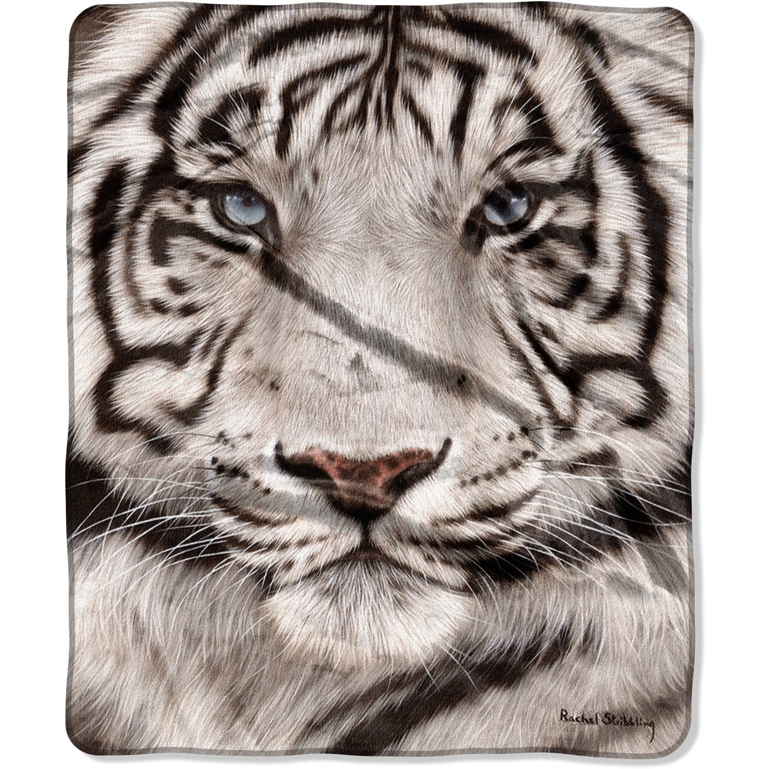 By Northwest Wildlife Royal Plush RASCHEL Blanket Throw 50" X 60" Super Soft 