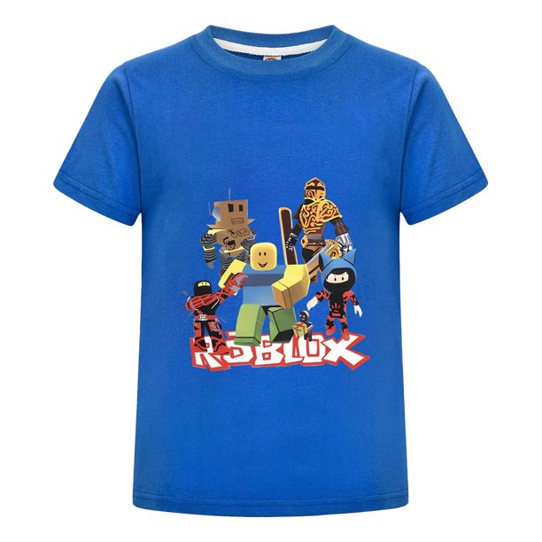 Playera de Verano con Estilo Roblox, Camiseta Infantil Gamer de Algodón para Niño, Ropa Cómoda para Regalo o Diario