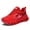 A Red, variant on GHFKKB Mens Fashion Sneakers Walking Breathable Gym Running Shoes