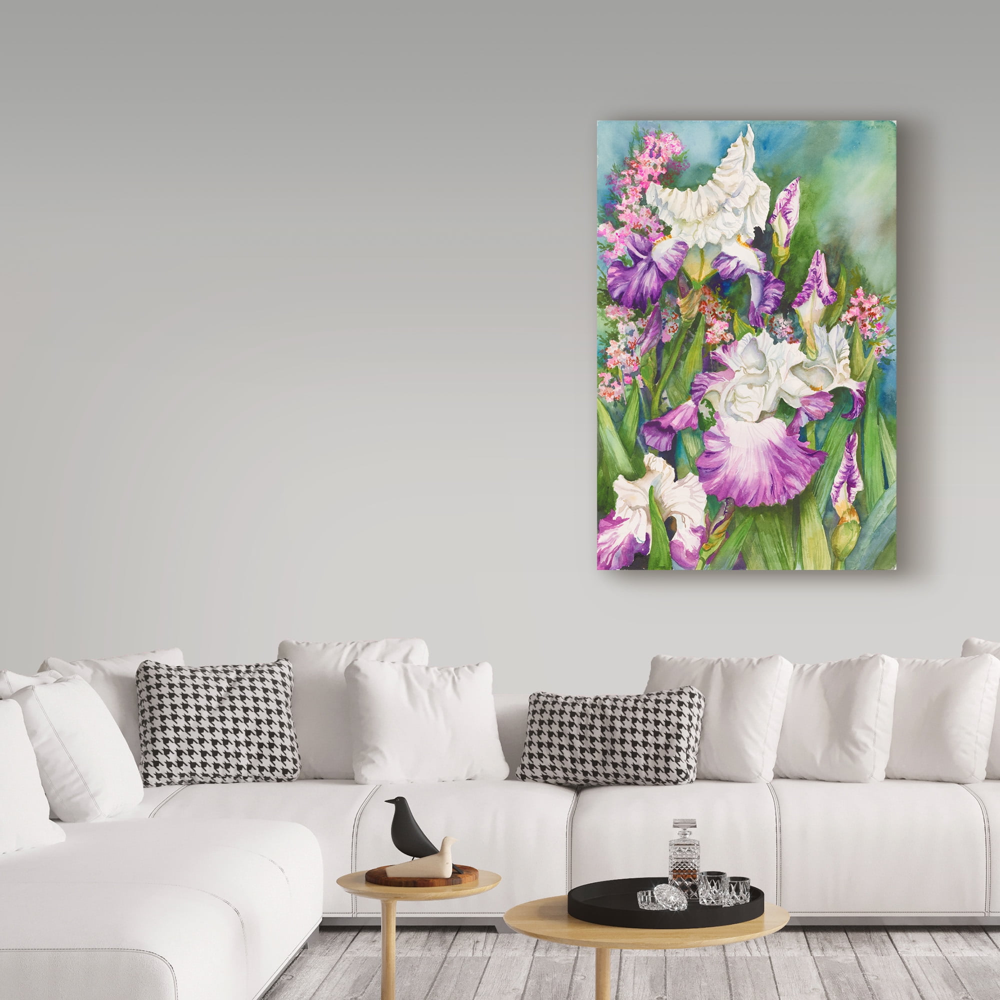 Trademark Fine Art 'Iris Garden' Canvas Art by Joanne Porter