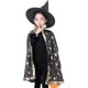 thumbnail image 2 of Manteau De Magicien Enfants Cape Et Chapeau De Sorcire Filles Garons Cape D'halloween Cosplay Dguisement Mascarade Motif D'etoile Costume De Diabl, 2 of 5
