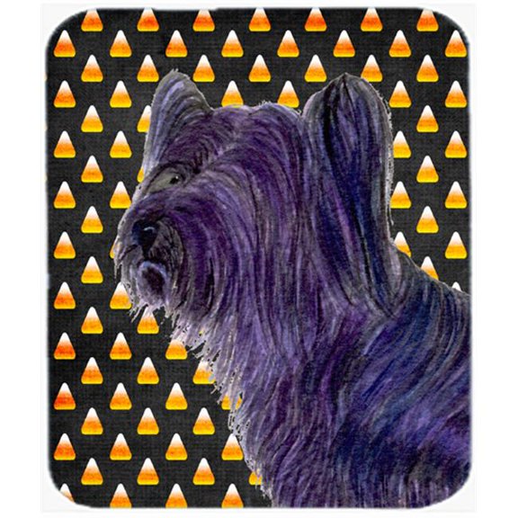 Carolines Treasures  Skye Terrier Candy Corn Halloween Portrait Mouse Pad