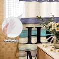 thumbnail image 2 of No Hook Shower Curtain with Built-in Rings - Black Windmill HOME Washable Waterproof Fabric Bathroom Curtains for Hotel,Rentals, Stall 48 X 72 Inch , Farmhouse Brown Green Wood Texture, 2 of 9