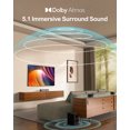 thumbnail image 5 of Bomaker Sound Bar with Subwoofer, Ultra-Slim 2.1 CH Bluetooth Sound Bars for TV, 100W/110dB, 5 EQ Modes, 31 inch Soundbar TV Speaker, Wireless Surround Sound System, 5 of 6
