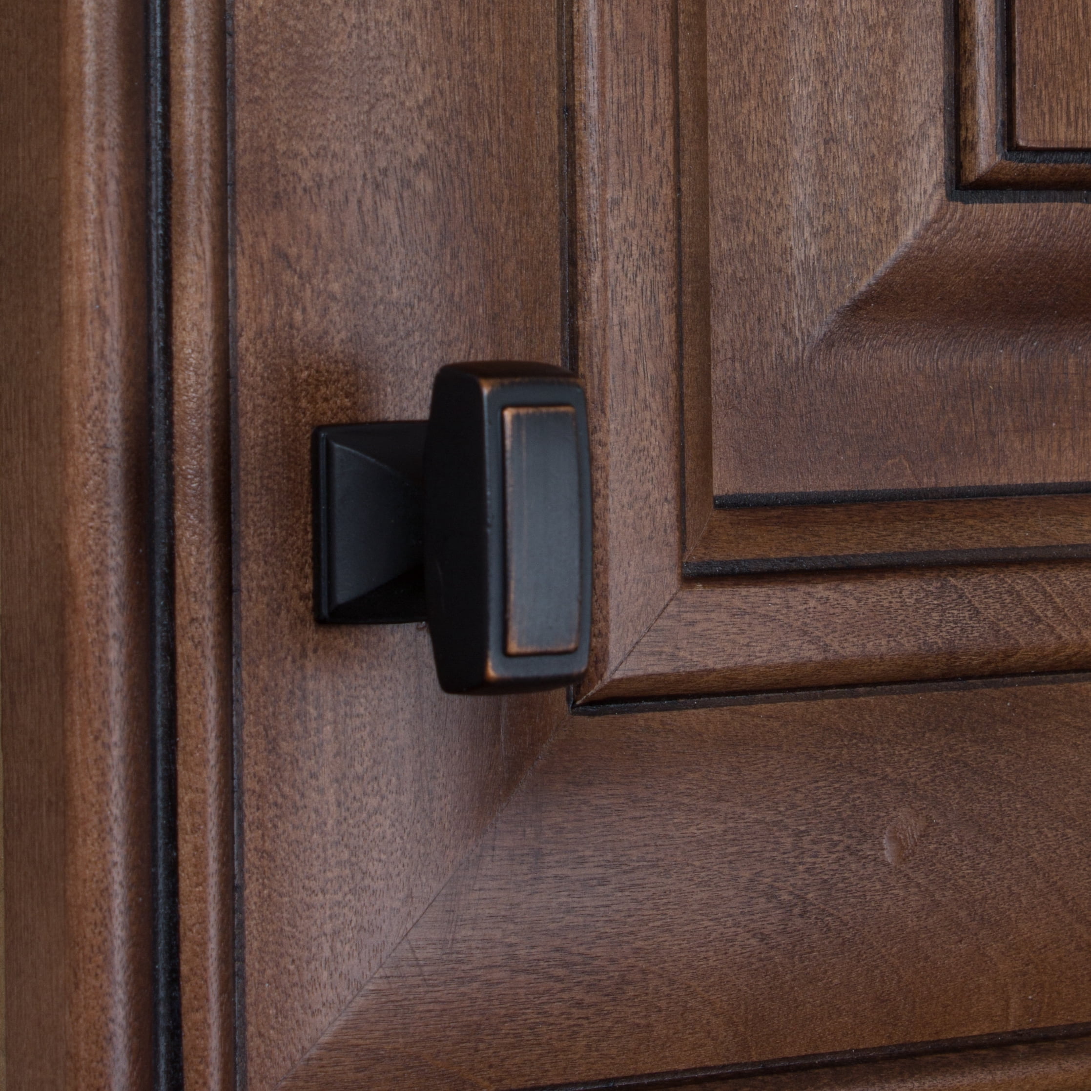GlideRite 1-1/8 in. Transition Style Rectangle Cabinet Knob, Oil Rubbed Bronze, Pack of 25