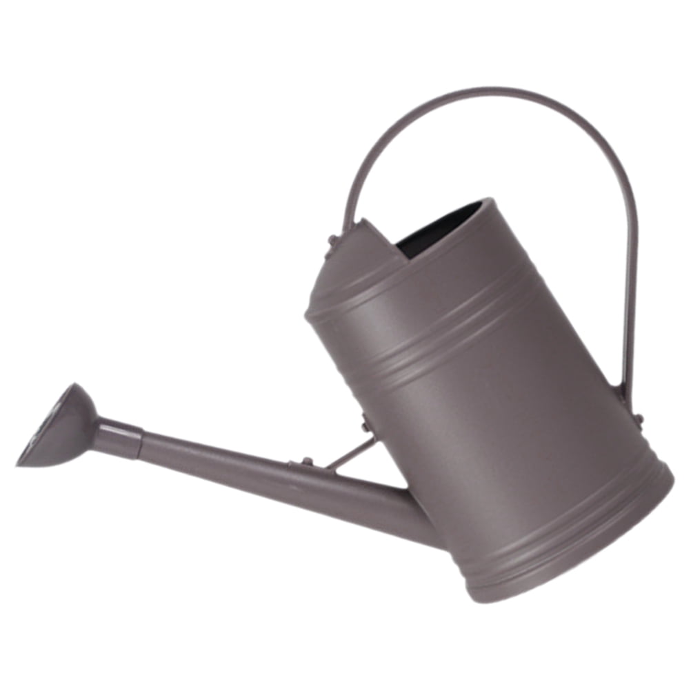 HOOWIFFY Grey Plastic Watering Can with Spout for Indoor and Outdoor Plants, Perfect for Garden, Home, and Plant Care