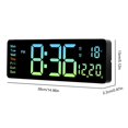 thumbnail image 5 of WINDLAND Electronic Clock Simple Multifunctional Clock Rectangular Large LED Display Date Week Temperature Humidity Alarm Clock, 5 of 18