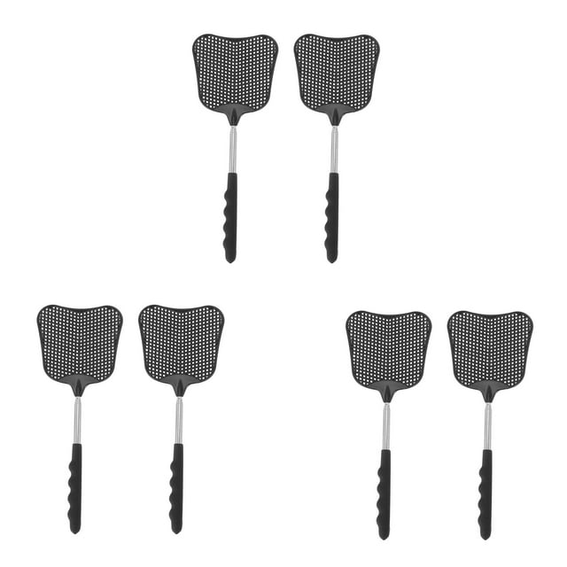 Varilla de Acero Inoxidable Retráctil para Matanza de Moscas Y Moscas Matamoscas de Plástico, (Paquete de 6)