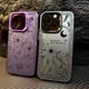 thumbnail image 4 of Funda de teléfono con IMD de plata galvanizada con estrella y luna fresca para iPhone 15, 16 Pro Max, 14, 13, 12, 11 Pro, XR, XS, 7, 8 Plus, carcasa trasera a prueba de golpes, 4 of 5