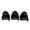 Black, variant on Eqslft 3pcs Sewing Needle Gauge Measuring Tool, 2/3/4mm Finger Ruler Stitching Spacing Guide Template for Even Quilting, Patchwork, Leather Stitching Lockranding & DIY Projects