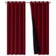 thumbnail image 1 of Cortinas NICETOWN 100% opacas con forro negro de 178 x 213 cm, color burdeos, 1 of 8