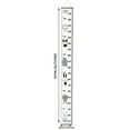 thumbnail image 3 of Baby Growth Chart Canvas Wall Hanging Measuring Rulers for Kids Boys Girls Room Decoration Nursery Removable Height and Growth Chart - Home Decoration Measuring Board Foldable 7.9 x 79 inch, 3 of 6