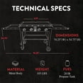 thumbnail image 2 of GasOne Propane Burner Grill – 36-Inch Flat Top Grill Griddle Cooking Station – Foldable 4 Burner, 2 of 8