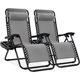 thumbnail image 1 of Juego de 2 sillones ajustables de malla de acero Zero Gravity, 1 of 8