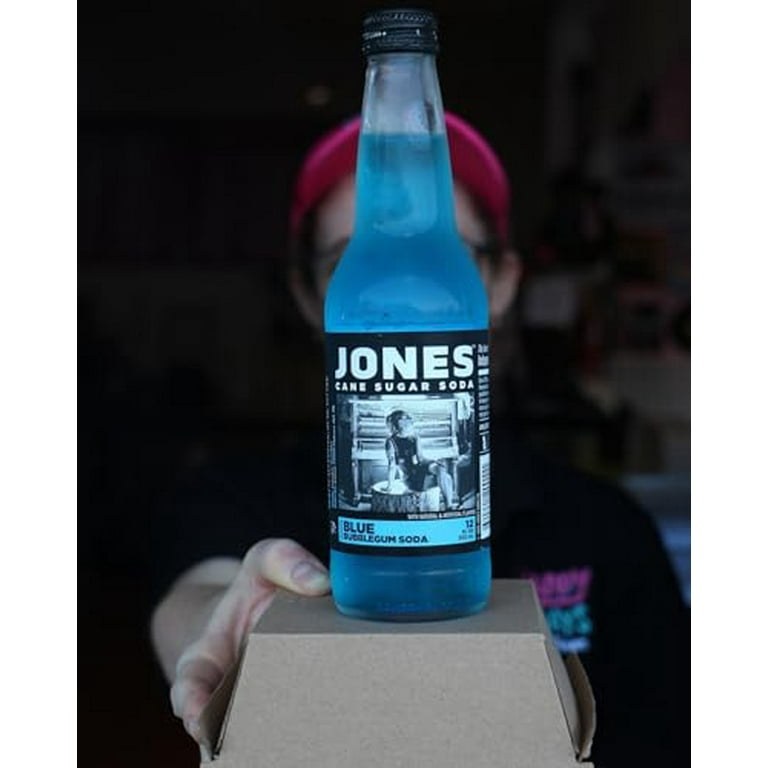 Jones Soda Co. Blue Bubblegum Soda Flavor | 100% Cane Sugar Soda