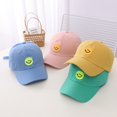 thumbnail image 3 of Smiley Face Hat Kids Baseball Hat Cap Girls Boys Adjustable Toddler Baseball Cap Cute Embroidered Hats Age 2-8, 3 of 5
