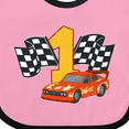 thumbnail image 4 of Inktastic Number One Race Car Boys or Girls Baby Bib, 4 of 4