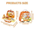 thumbnail image 2 of MVRLSH Clearance! Children's Kitchen Cooking Utensils Carrying Case Hamburger Set Of 32PCS Selling Car Toy Set, 2 of 5