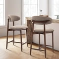 thumbnail image 4 of MALOL Wood Bar Stools, Mid-Century Counter Height Chairs for Kitchen Island, Dining Room– Camel, 4 of 28