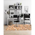 thumbnail image 2 of Groovy Stripe Orange Office Mat by Kavka Designs, 2 of 3