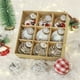 thumbnail image 4 of Toystoory Decoración festiva del árbol de Navidad para unas vacaciones alegres Adornos festivos Decoraciones de bolas de Navidad Kits de decoración para fiestas B, 4 of 6
