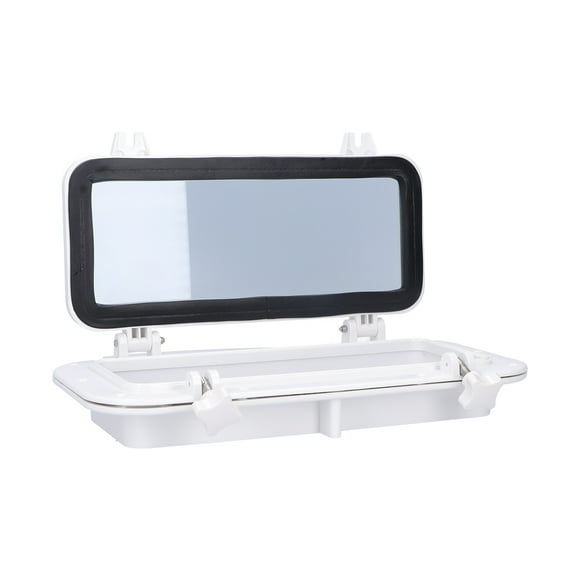 Boat Porthole,Rectangle Portlight Tempered Glass Boat Accessory Porthole Replacement Effortless Installation