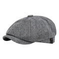 thumbnail image 2 of Men Newsboy Hat Spring Autumn Retro Beret Hat Octagonal Cap English Style Street Cap Warm Cold Weather Headwear Women Painter Hat for Hiking Traveling Shopping, 2 of 8