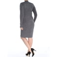 thumbnail image 3 of bar III Womens Metallic Sweater Dress, silver, Large, 3 of 3